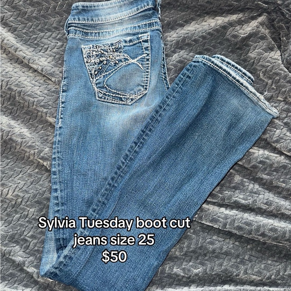 Blue Boot Cut Jeans
